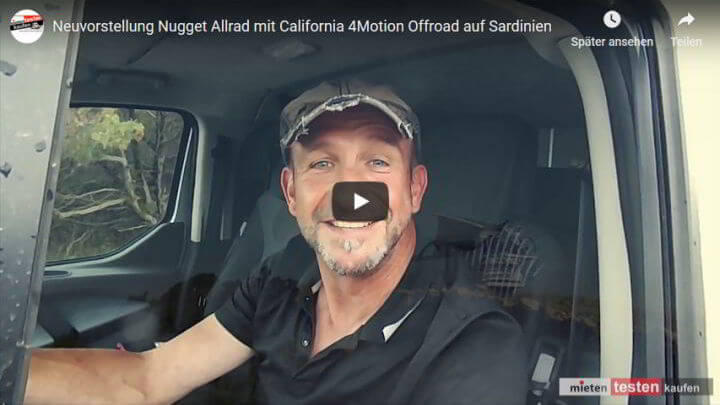 Ford Nugget Allrad 4x4 Offroad auf Sardinien