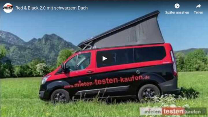 Nugget Red & Black 2.0 mit schwarzem Dach