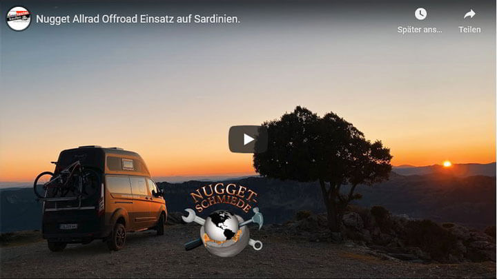 Nugget Allrad - Offroad Einsatz auf Sardinien