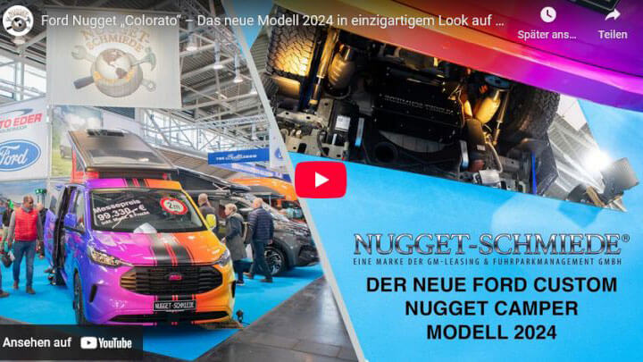 Ford Nugget „Colorato“ – Das neue Modell 2024 in einzigartigem Look auf der f.re.e Messe München