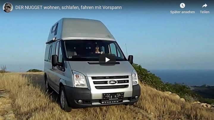 Schlafen, Wohnen und Reisen im Ford Transit Nugget mit Westfalia-Ausbau